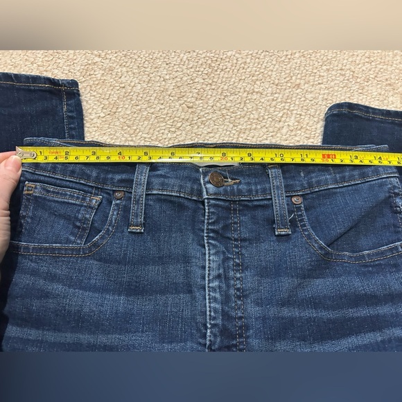 Madewell 10" High Rise Skinny Jeans Womens Size 29 medium/dark wash F4684 denim - Picture 7 of 14